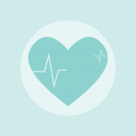 Graphic of heartbeat on heart representing CIRS treatment from Flourish Clinic